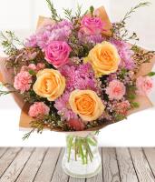 smile-bouquet-pink-orange-flowers