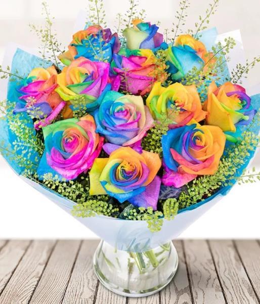 rainbow-roses