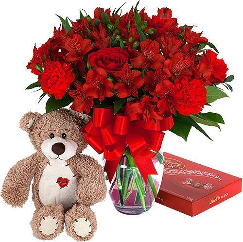 basket of poinsettia: send and deliver Flowers Arrangement to Mauritius